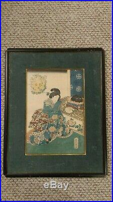 Utagawa Toyokuni, A Young Girl, Ukiyo-e, Original Japanese Woodblock Print