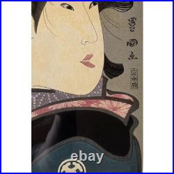Utagawa Toyokuni I Portrait of a Courtesan Japanese Woodblock Print c. 1805