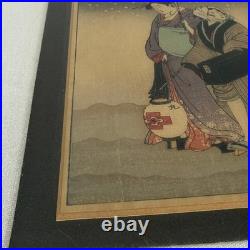 Utamaro Japanese Woodblock Print Reproduction Set 12.5x 15.5 Artlore Gallery