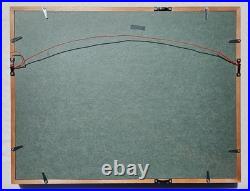 VTG Triptych Japanese Woodblock Prints Benji Asada Paintings Rice Paper FRAMED