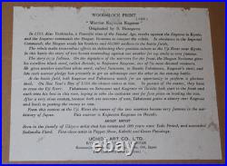 VTG Warrior Kajiwara Kagesue Japanese woodblock print Hasegawa Sadanobu I-103 VTG Warrior Kajiwara Kagesue Japanese woodblock print Hasegawa Sadanobu I-103