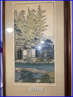 Vintage 2 Toshi Yoshida Wood Block Prints (Plum Tree)(Bamboo) Friendly Garden