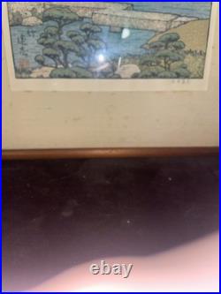 Vintage 2 Toshi Yoshida Wood Block Prints (Plum Tree)(Bamboo) Friendly Garden