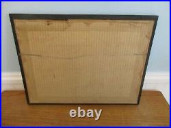 Vintage Bakufu Ohno Full August Moon Night Scene Of Farmhouse Japanese Woodblock