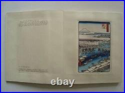 Vintage Hiroshige 100 views of Edo Japanese Ukiyo-e 30 woodblock print Set