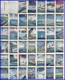 Vintage Hiroshige 100 views of Edo Japanese Ukiyo-e 40 Print Set Big Sale