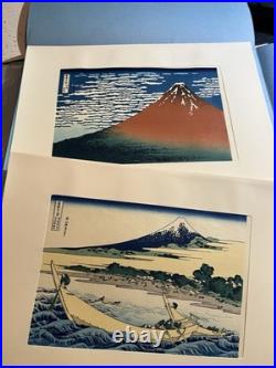 Vintage Hokusai The 36 Views of Mount Fuji 46 woodblock print complete Set