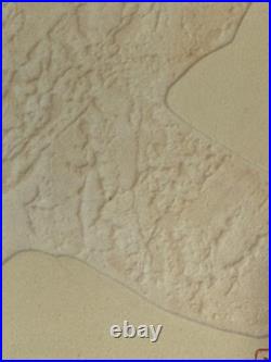 Vintage Japanese Embossed Woodblock Print by Haku Maki  Work 73-3 (OK)