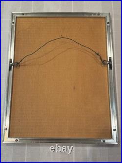 Vintage Japanese Embossed Woodblock Print by Haku Maki  Work 73-3 (OK)