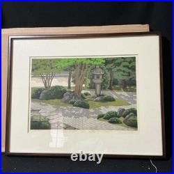 Vintage! Japanese HANGA Woodblock Print MASAO IDO KYOTO MYOKAKUJI 149/180