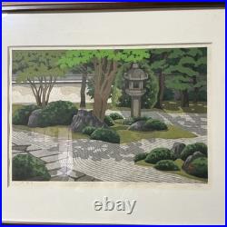 Vintage! Japanese HANGA Woodblock Print MASAO IDO KYOTO MYOKAKUJI 149/180