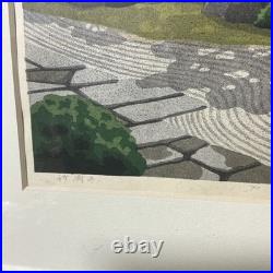 Vintage! Japanese HANGA Woodblock Print MASAO IDO KYOTO MYOKAKUJI 149/180