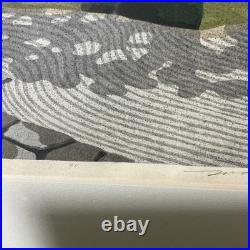 Vintage! Japanese HANGA Woodblock Print MASAO IDO KYOTO MYOKAKUJI 149/180