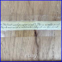 Vintage Japanese Woodblock Original Print 1830-1860 Edo-Meiji Era Wooden Frame