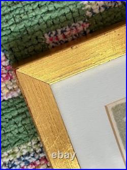 Vintage Japanese Woodblock Print Hagiwara Hideo Art Tropical Fish MCM Ukiyo-e