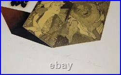 Vintage Makoto Ouchi Signed Japanese Woodblock Etching Print Dice 2/80
