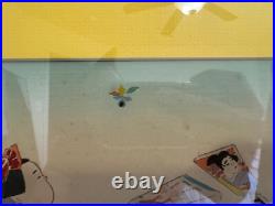 Vtg Japanese Konobu Hasegawa Woodblock Print Children Playing on New Year's Day