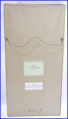 Vtg Japanese Woodblock Print Pine Tree Of The Friendly Garden By Toshi Yoshida