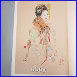 Woodblock Print Collection Saburo Miyamoto Twelve Maiko Series