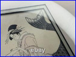 Woodblock Print Kitagawa Utamaro The Immortal Qin Gao/Courtesan Wakazuru Matsuya