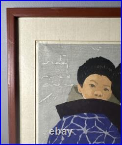 Woodblock Print by Seiichiro Konishi (b. 1919), Limited Hand Colored 13w x 17h