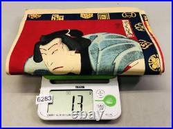 Y6283 WOODBLOCK PRINT Kunimasa triptych Kabuki Japan Ukiyoe antique interior