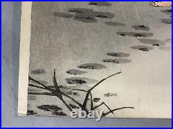 Y7685 WOODBLOCK PRINT Russo-Japanese War triptych signed Japan Ukiyoe antique