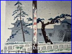 Y9005 WOODBLOCK PRINT Kyoto famous places single piece Japan Ukiyoe antique art