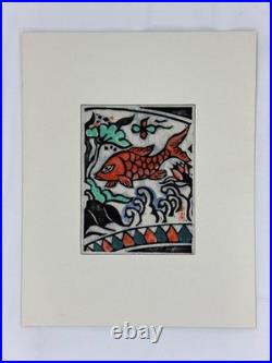 YOSHIO KANAMORI Set of 6 Signed Japanese Woodblock Prints Original Packaging