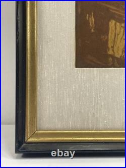 Yoshida Hiroshi Antique Japanese Woodblock Print Little Restaurant 1930s FRAMED