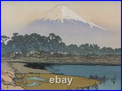 Yoshida Hiroshi Japanese Woodblock Print Mt. Fuji, Asahi Landscape Taisho