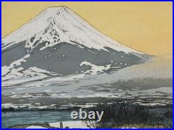 Yoshida Hiroshi Woodblock Print Fuji Scenic Views of Lake Kawaguchi Showa