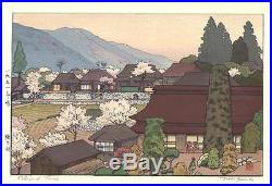 Yoshida Toshi #015108 Village of Plums Japanese Woodblock Print