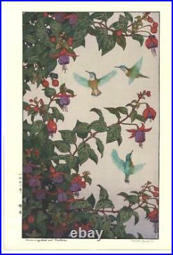 Yoshida Toshi #017101 Hachi Dori Japanese Traditional Woodblock Print