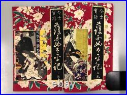 Yoshiiku Japanese Woodblock Print x26 Kinko jitsuroku gedai kagami, ca. 1885