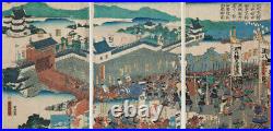 Yoshitora, History, Warrior Triptych, Art, Original Japanese Woodblock Print