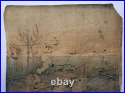 Yoshitora Woodblock Print Triptych Expedition to the Balhae Kingdom 1860