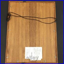 Yoshitoshi Mori Edo Bijin Yagura Dokei Woodblock Print Framed 20.6in x 16.1in