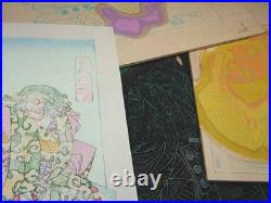 Yoshitoshi Tsukioka Woodblock Print Hazy- Night Moon Kumasaka Tsukihyakushi