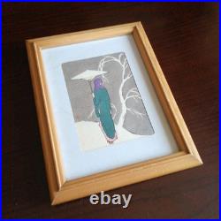 Yumeji Takehisa Woodblock Print 13.8cm