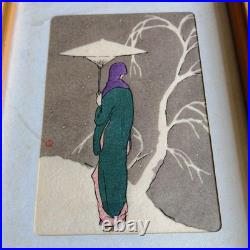 Yumeji Takehisa Woodblock Print 13.8cm