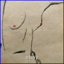 Yumeji Takehisa Woodblock Print Nude Taisho Roman Yumeji-style Beauty